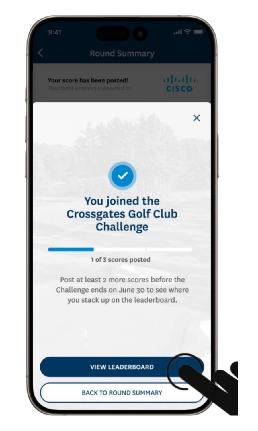 Track your progress on the challenge